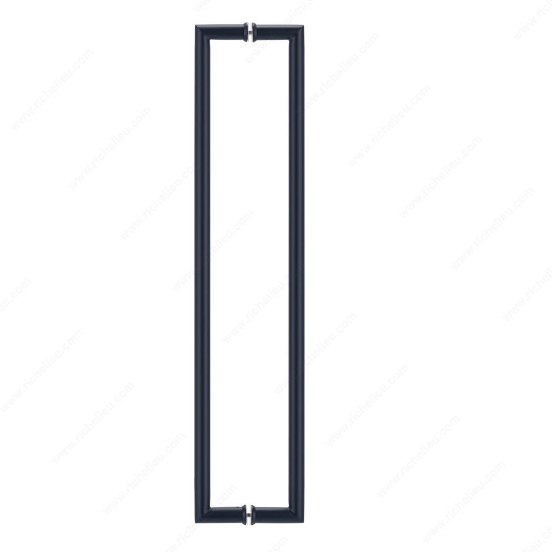 Richelieu 87O2S10424900 3/4″ Round Tubular Handle with Decorative Ring and 90 Corners