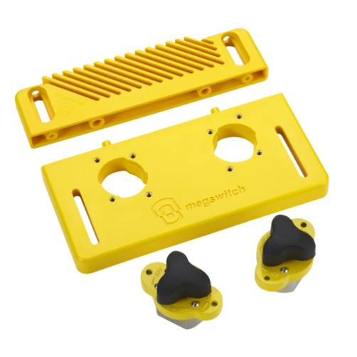 Magswitch 88001745 Woodworking Bundle #2, Include 1x Woodworking Starter Kit, Vertical Featherboard with Risers