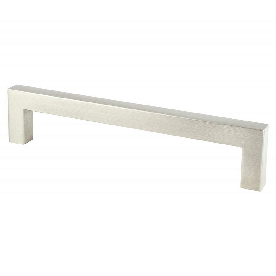 Contemporary Advantage One Pull 128mm Center to Center Brushed Nickel Berenson 9012-4BPN-P