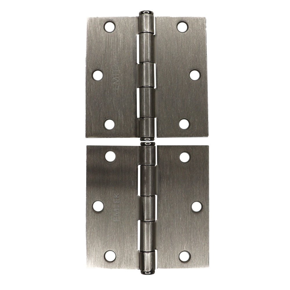 Emtek 91013US15 3-1/2″ x 3-1/2″ Satin Nickel Square Steel Residential Hinges