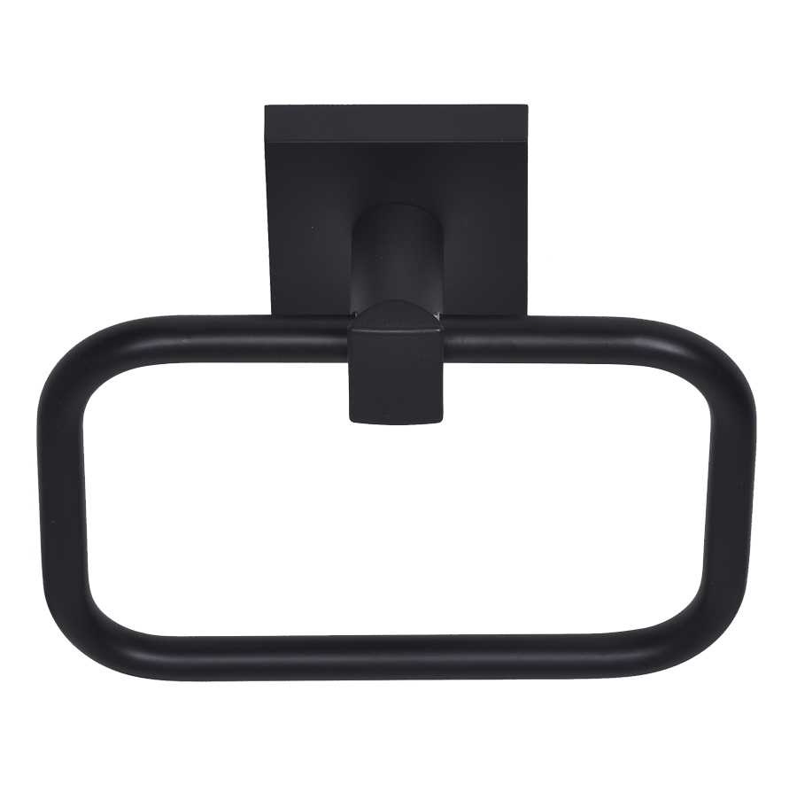 BHP 9104BLK Santa Cruz Towel Ring, Matte Black