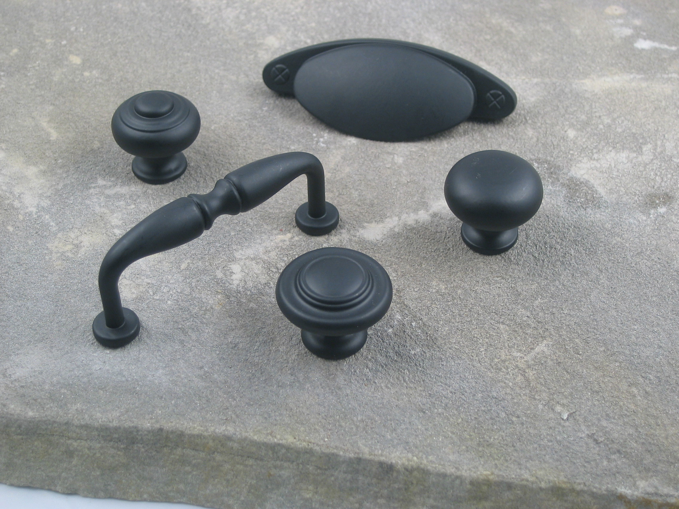 Rusticware 925BLK 3″ Black Finish Cabinet Pull – Center to Center