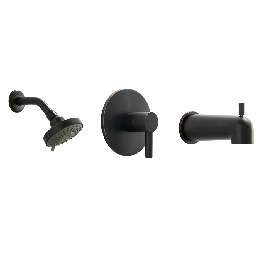 BHP F93611DB Stinson Beach Shower Set, Dark Bronze
