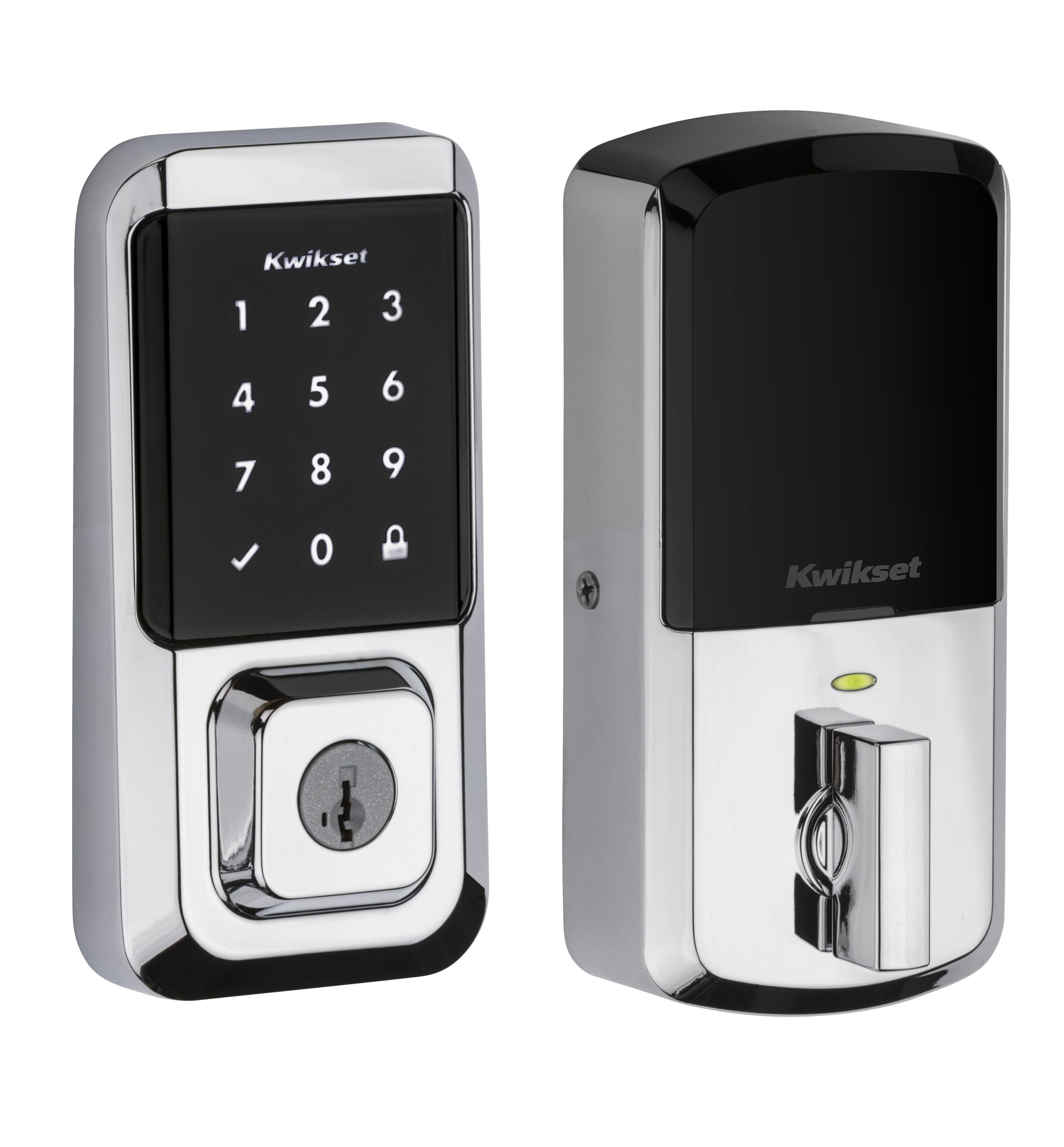 Kwikset 939WIFITSCR-26S Halo Wi-Fi Smart Lock Deadbolt, Touchscreen SmartKey, Bright Chrome