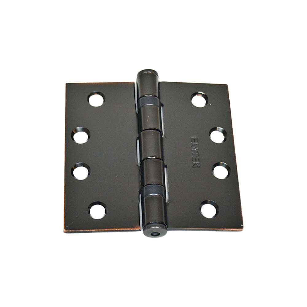 Emtek 94014US10B 4″ x 4″ Heavy Duty Square Steel Ball Bearing Hinges, Oil Rubbed Bronze Finish