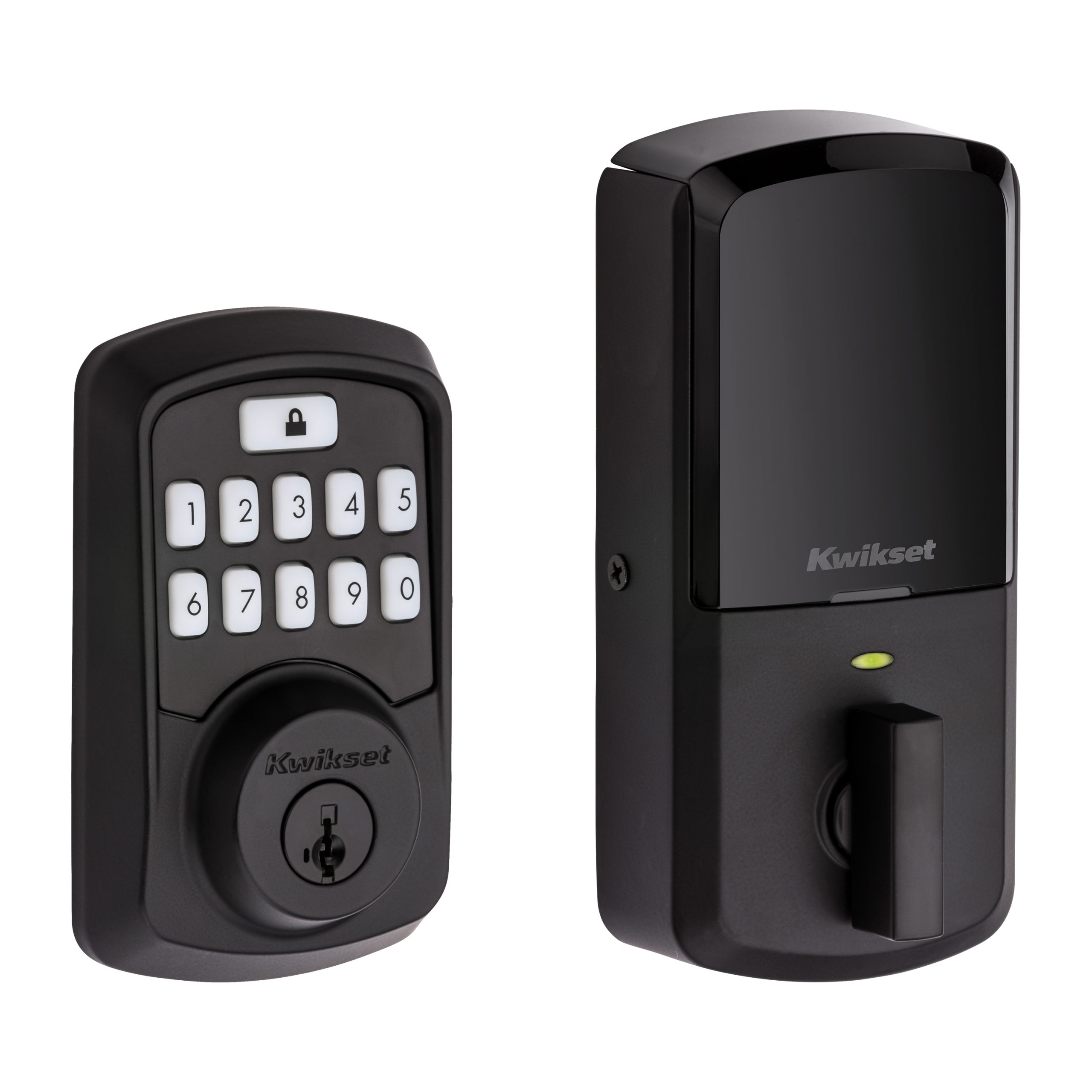 Kwikset 942BLE-514S Aura Bluetooth Keypad Electronic Deadbolt – Matte Black