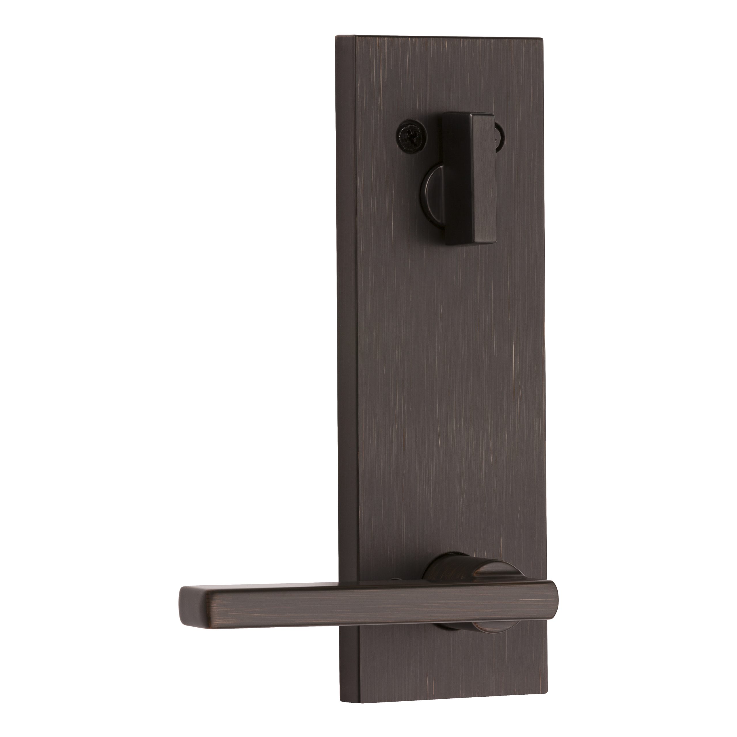 Kwikset 971HFLSQF-11P Halifax Single Cylinder Interior Lever Trim, Square Escutcheon, Venetian Bronze