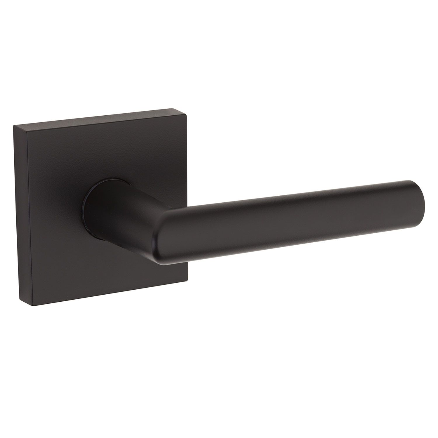 Kwikset 971MILSQT-514 Milan Single Cylinder Interior Lever Trim, Square Rose, Matte Black