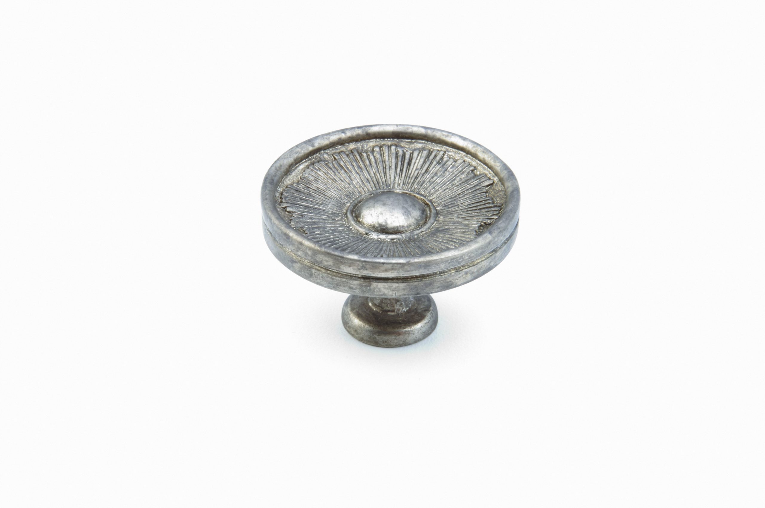 Schaub 972-SA Schaub 1-3/8″ Sunburst Cabinet Knob – Antique Silver Finish