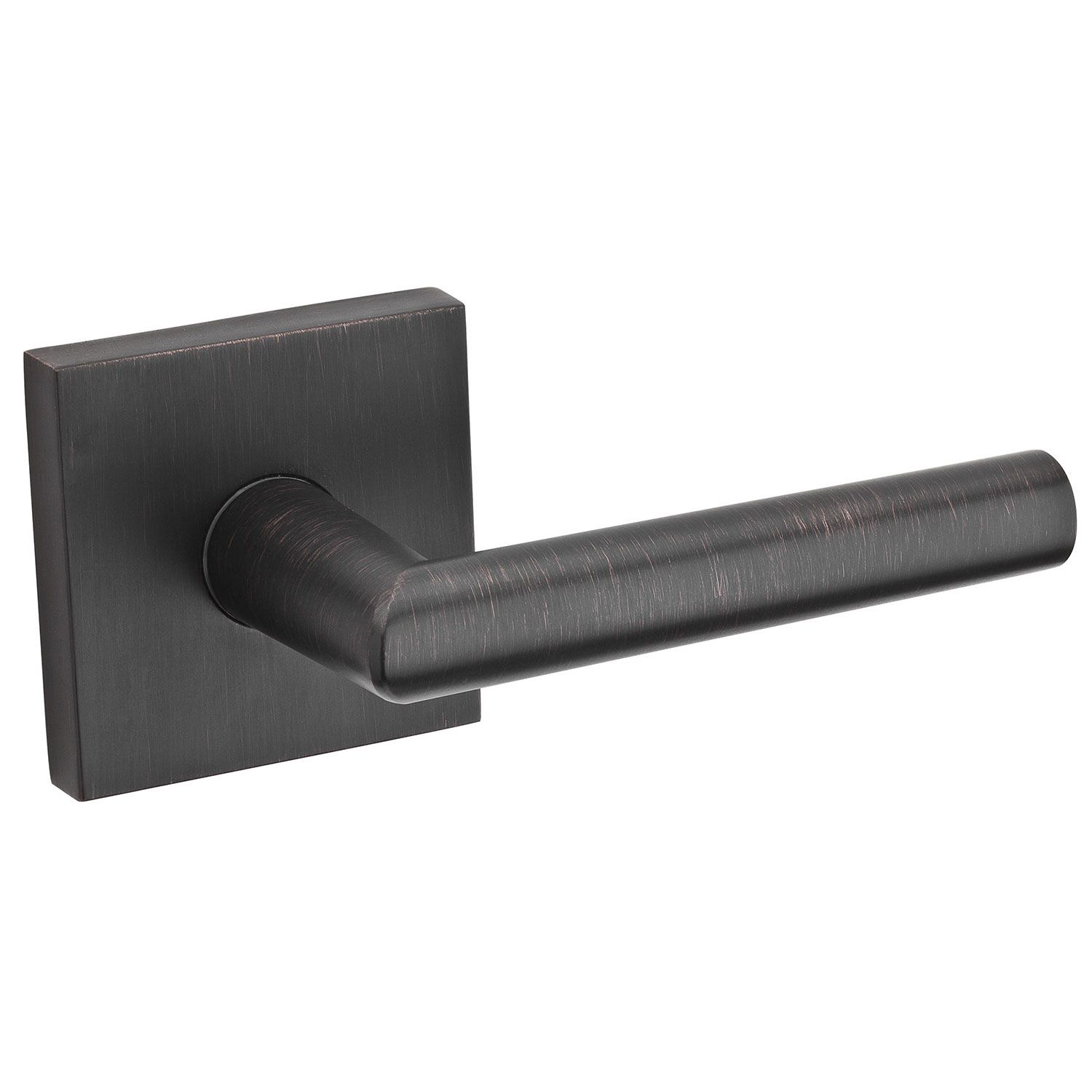 Kwikset 973MILSQT-11P Milan Dummy Interior Lever Trim, Square Rose, Venetian Bronze Finish