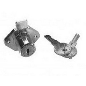 Drawer Lock Keyed Alike Polished Nickel Knape and Vogt 986KA 70 NP