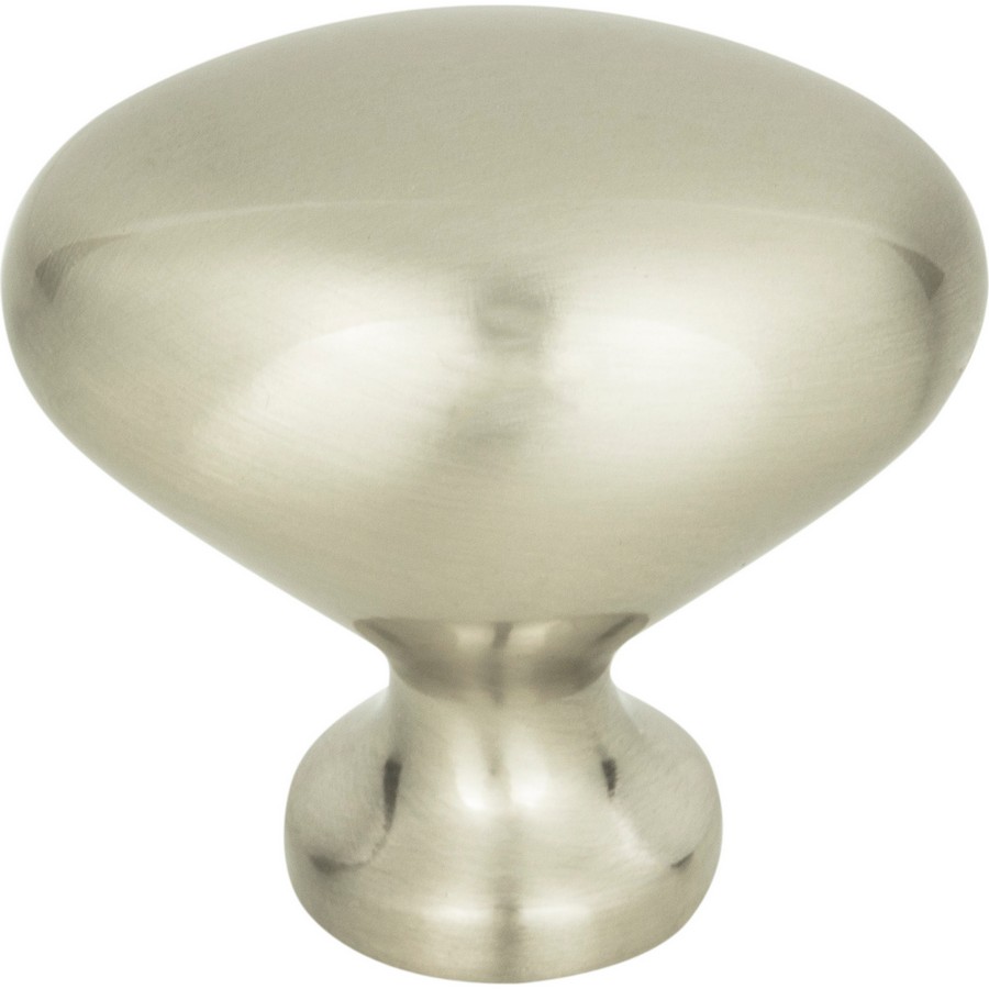 Successi Robin Egg Knob 1-1/4″ Long Brushed Nickel Atlas Homewares A804-BN