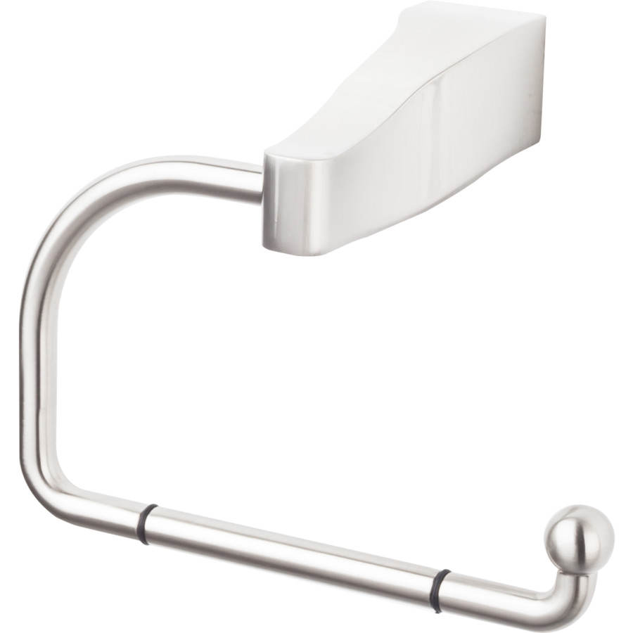 Aqua Bath Tissue Hook 4″ Long Brushed Satin Nickel Top Knobs AQ4BSN