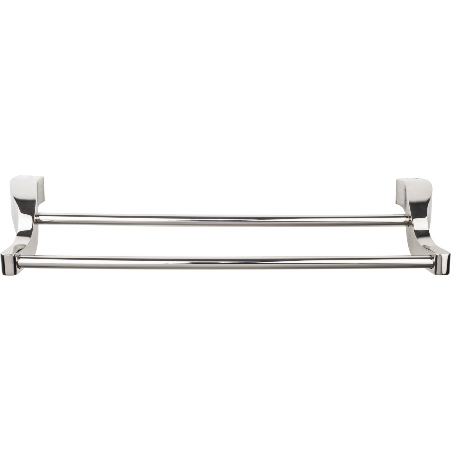 Aqua Bath Double Towel Bar 24″ Center to Center Polished Nickel Top Knobs AQ9PN