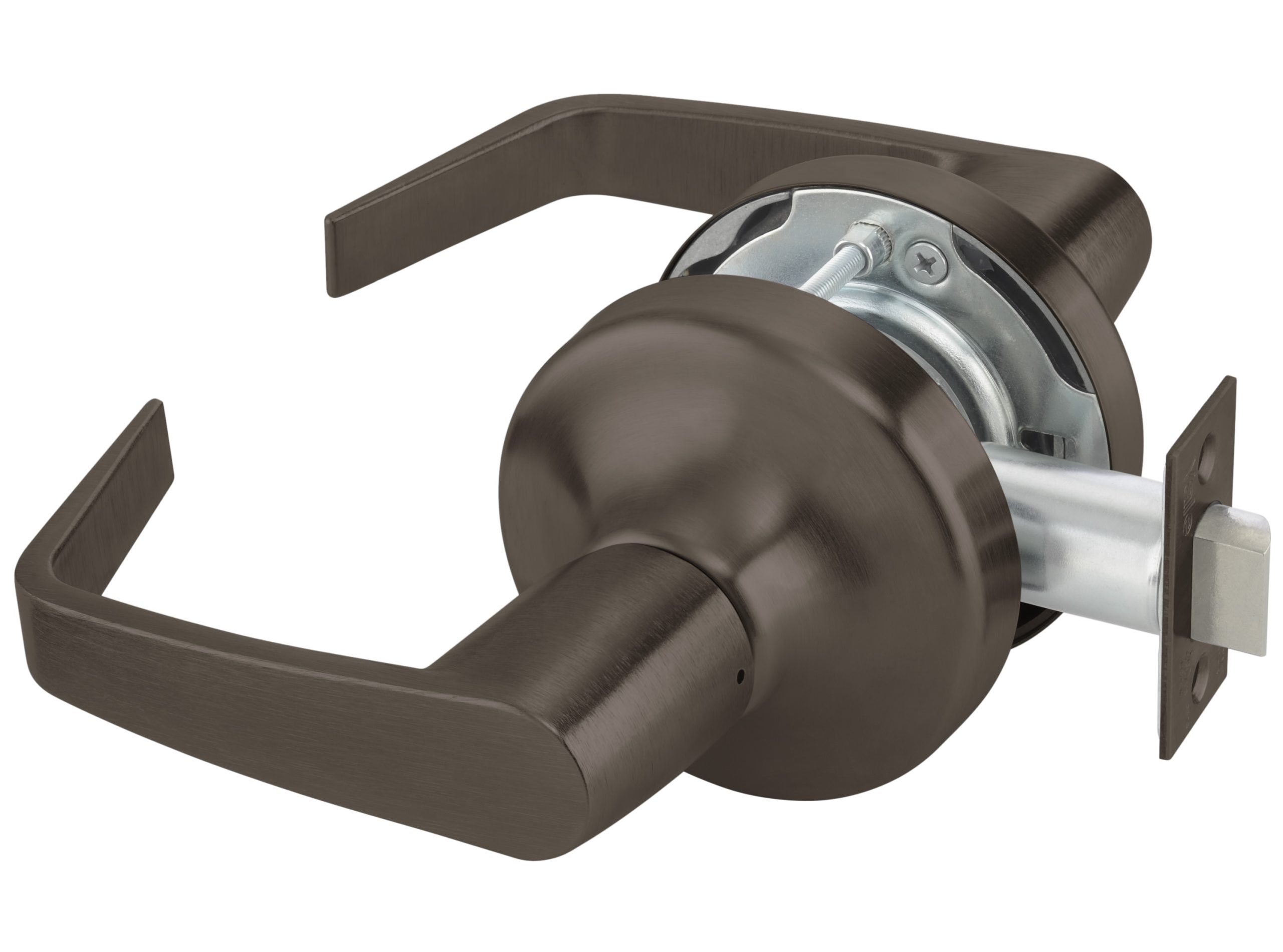 Accentra AU4701LN613E Augusta Grade 1 Passage Lever Lock, Oil Rubbed Bronze, 693 Latch, 497-114 Strike