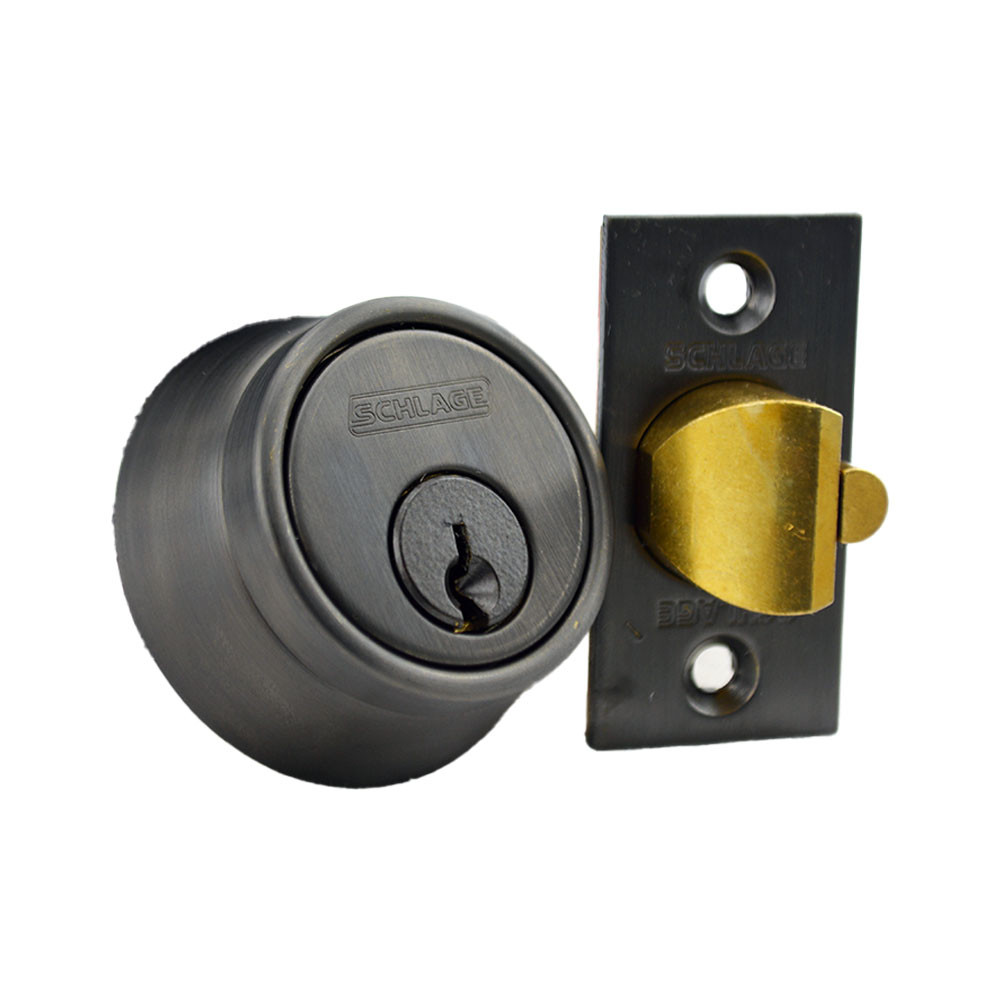 Schlage B252P613 Double Cylinder 6-Pin Deadlatch Deadbolt C Keyway, Oil Rubbed Bronze Finish
