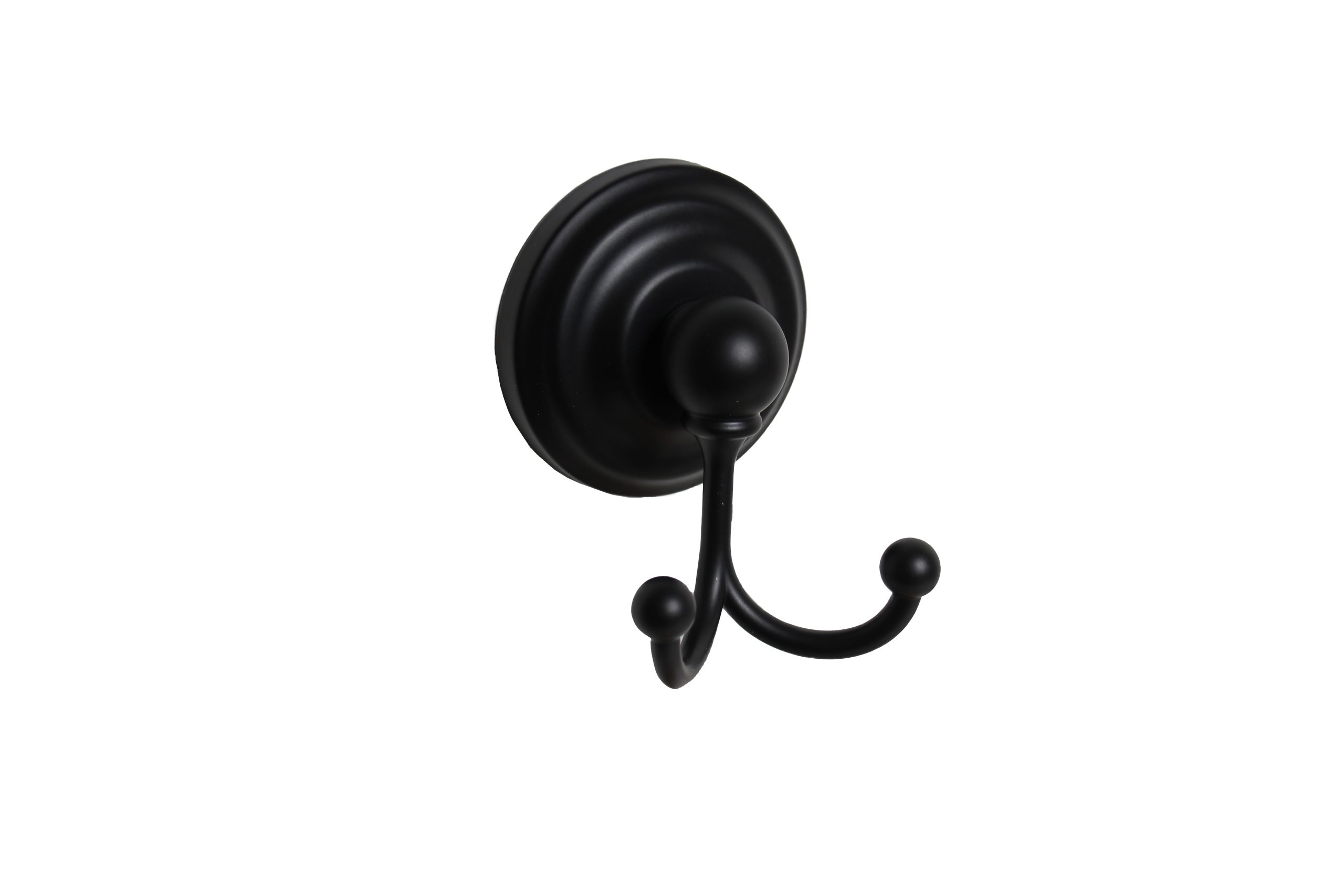 Pamex BC7BL22 Pamex Ventura Double Robe Hook – Matte Black Finish