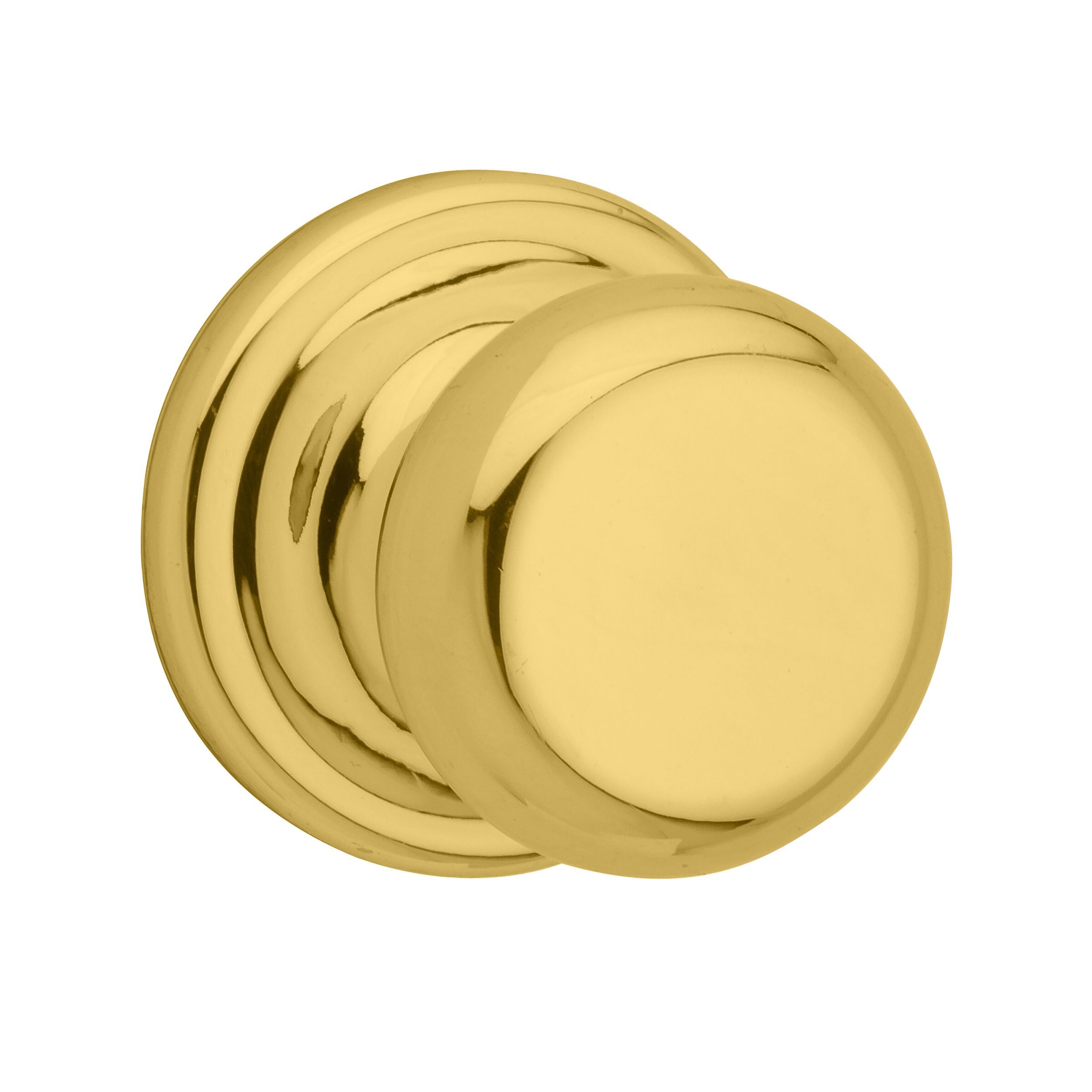 Kwikset CP720J-3 Juno Passage Knob Lock with RCAL Latch RCS Strike, Bright Brass Finish
