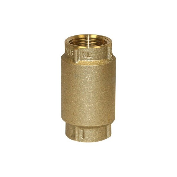 Merrill CVNL100 700 Series 1″ Brass Check Valve (No Lead) with No-Spin Poppet