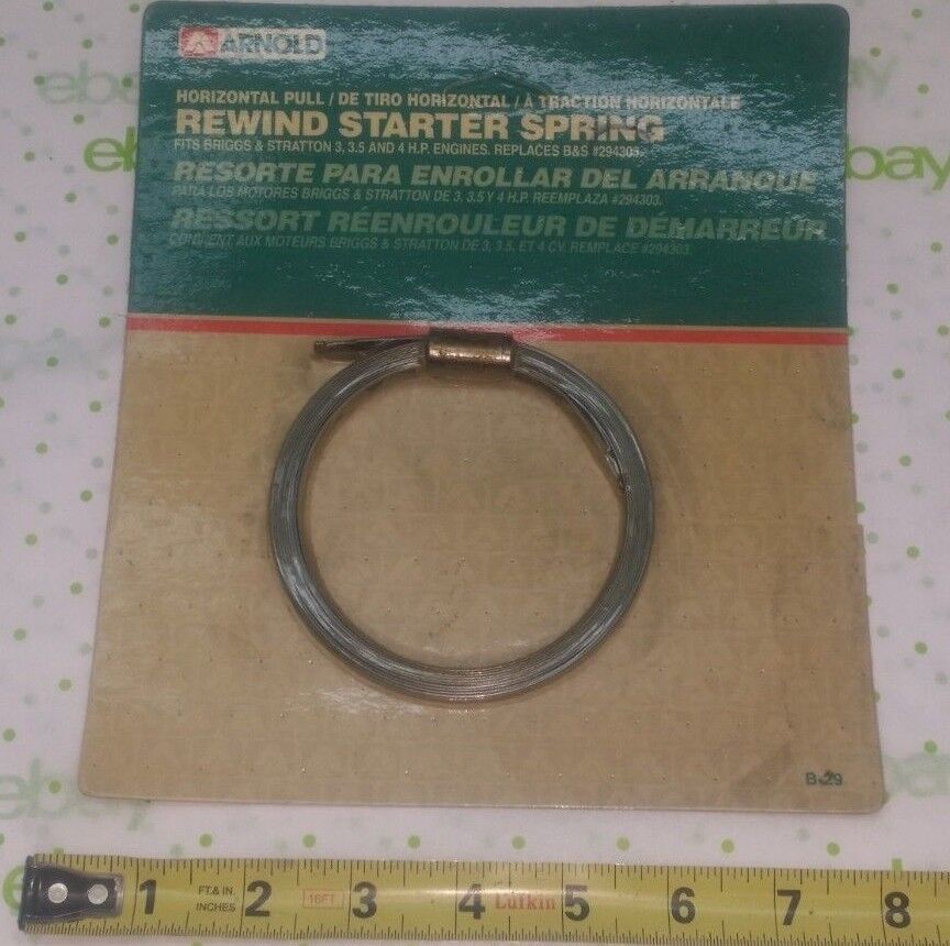 Recoil Starter Spring For Lawn Mowers And Tractors