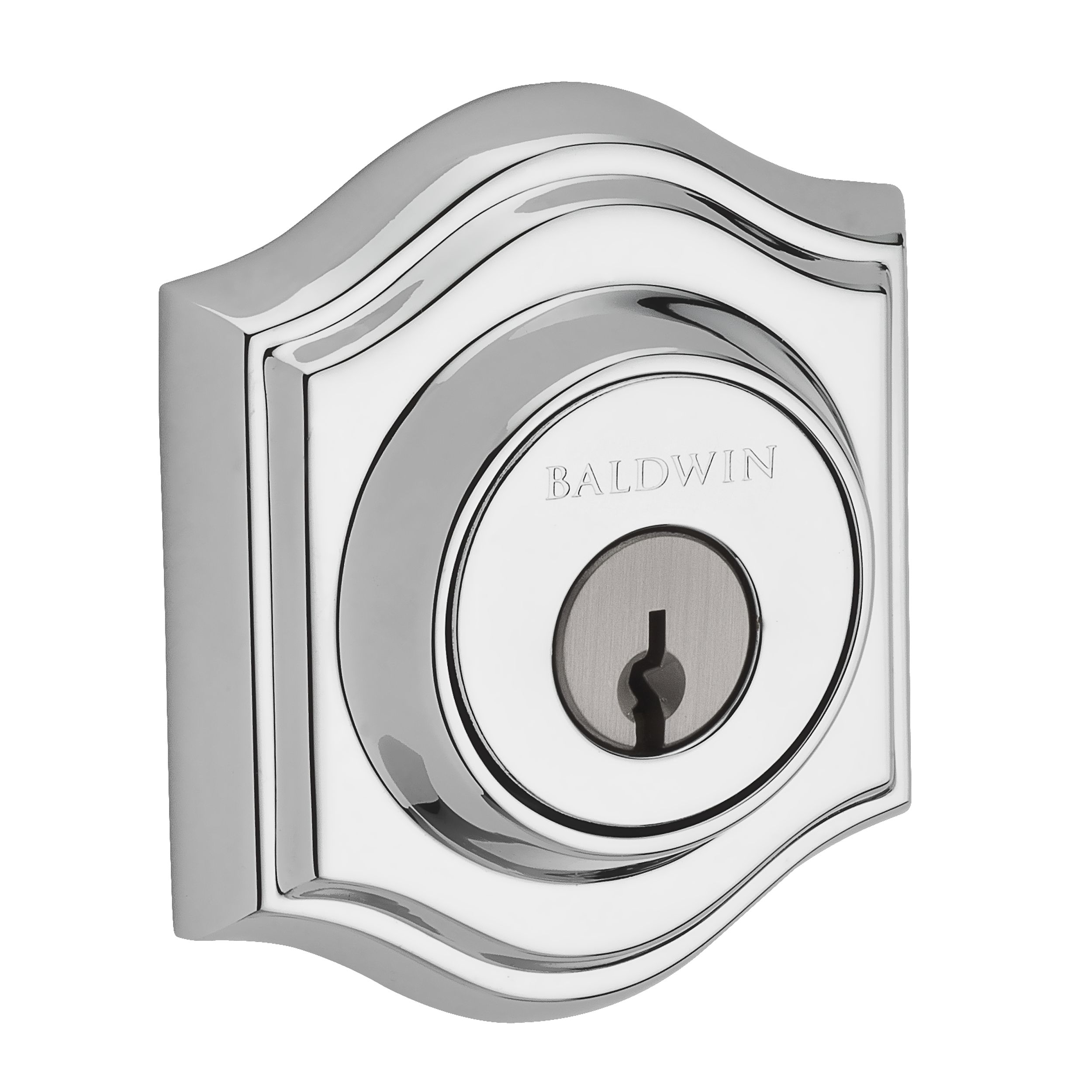 Baldwin DCTAD260 Double Cylinder Arch Deadbolt with 6AL Latch, Dual Strike, Chrome Finish