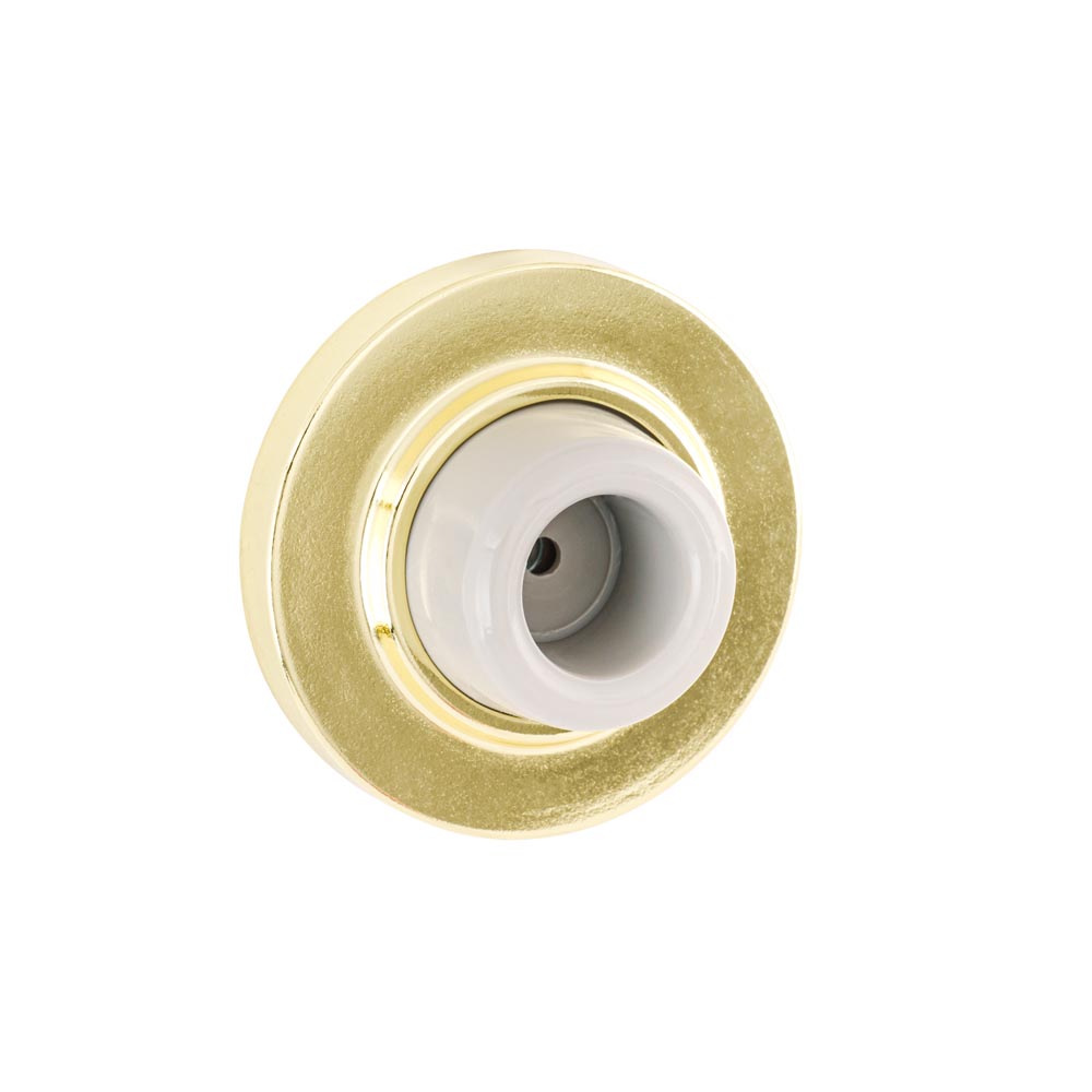 Pamex DD0253PB Pamex 2.5″ Concave Wall Stop – Bright Brass Finish