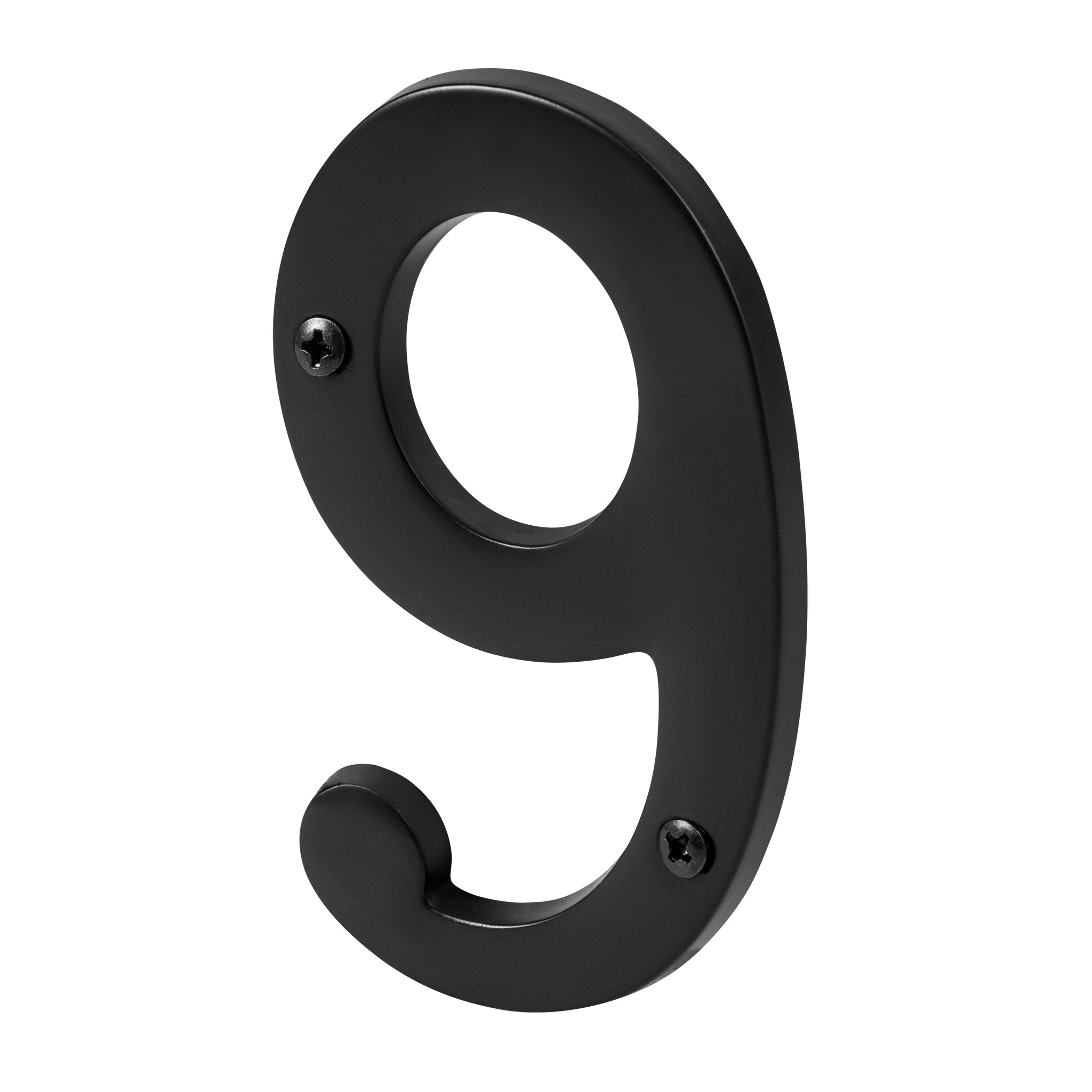 Pamex DD074S9BL Pamex 4″ Heavy Duty House Number 9 – Matte Black Finish