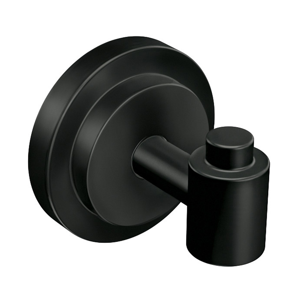 Moen DN0703BL Iso Single Robe Hook – Matte Black Finish