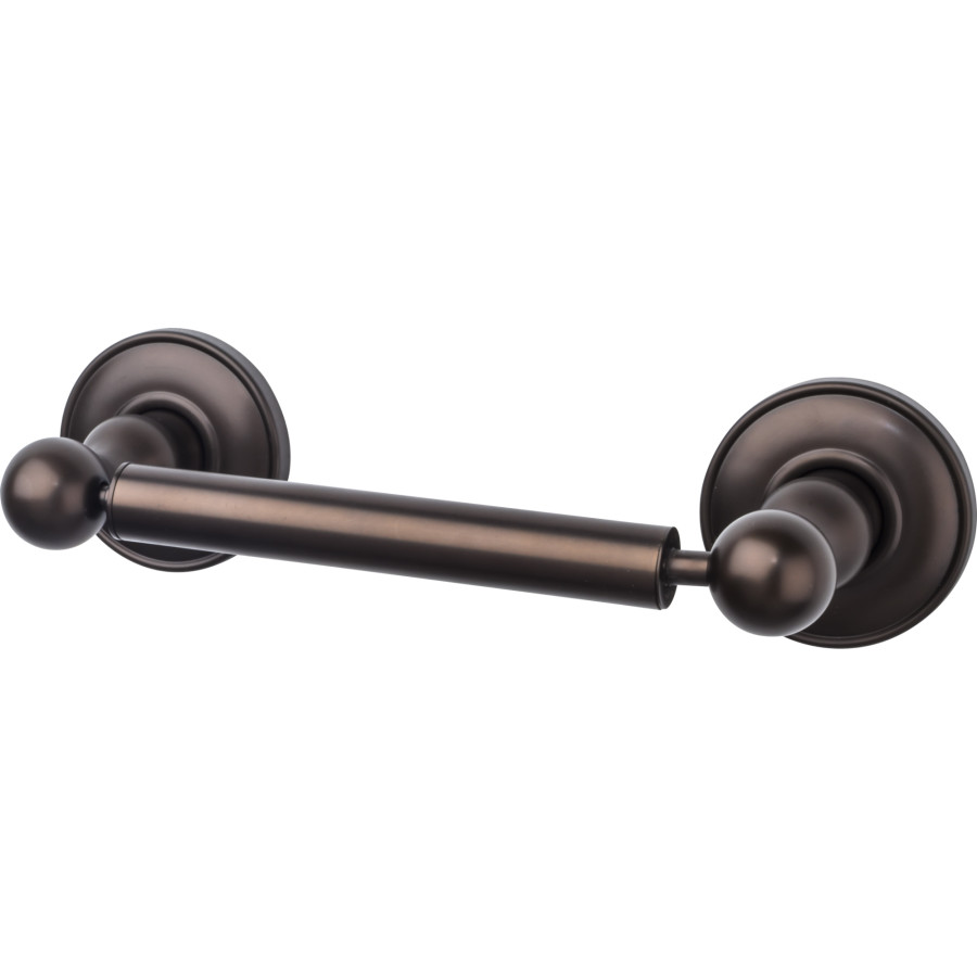 Edwardian Bath Tissue Holder 9-3/8″ Long with Plain Backplate Oil Rubbed Bronze Top Knobs ED3ORBD