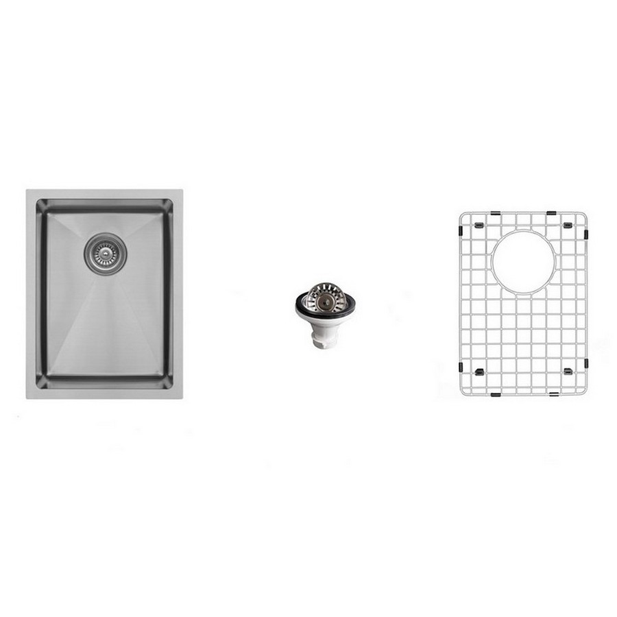 15″ Undermount Stainless Steel Bar/Prep Sink Kit Karran EL-71-PK1