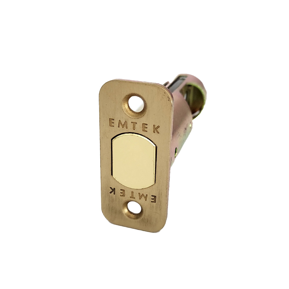 Emtek EMDBL238R4 Radius Deadbolt Latch 2-3/8″ Satin Brass Finish