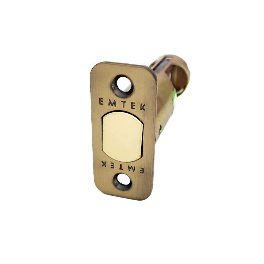 Emtek EMDBL238R7 Radius Deadbolt Latch 2-3/8″ Backset Antique Brass Finish