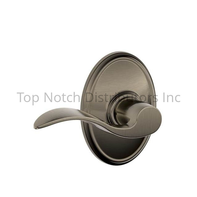 Schlage F10ACC620WKF Accent Lever Wakefield Rose Passage Lock Antique Nickel Finish