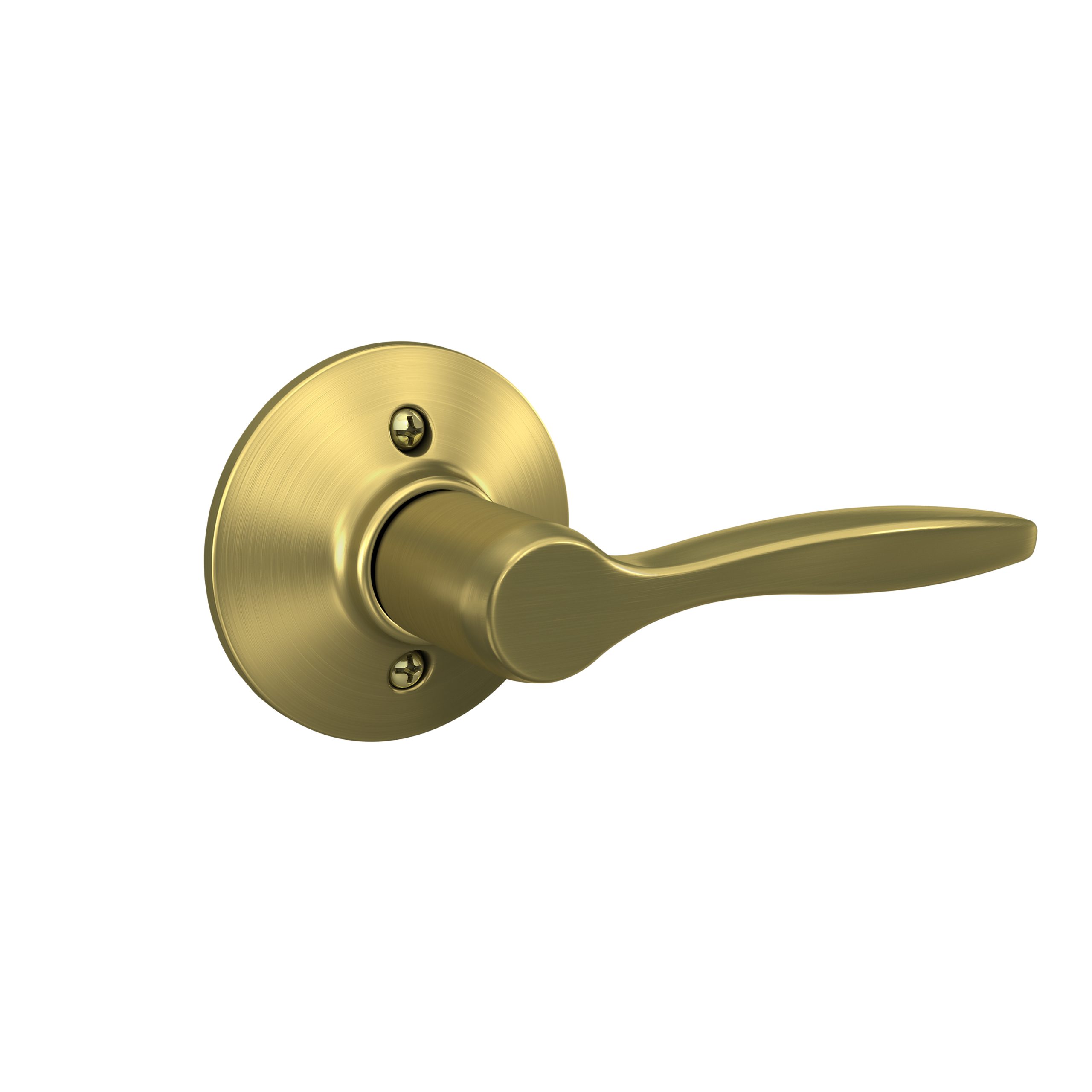Schlage F170DEL608RH Right Hand Delfayo Satin Brass Half Dummy Lever