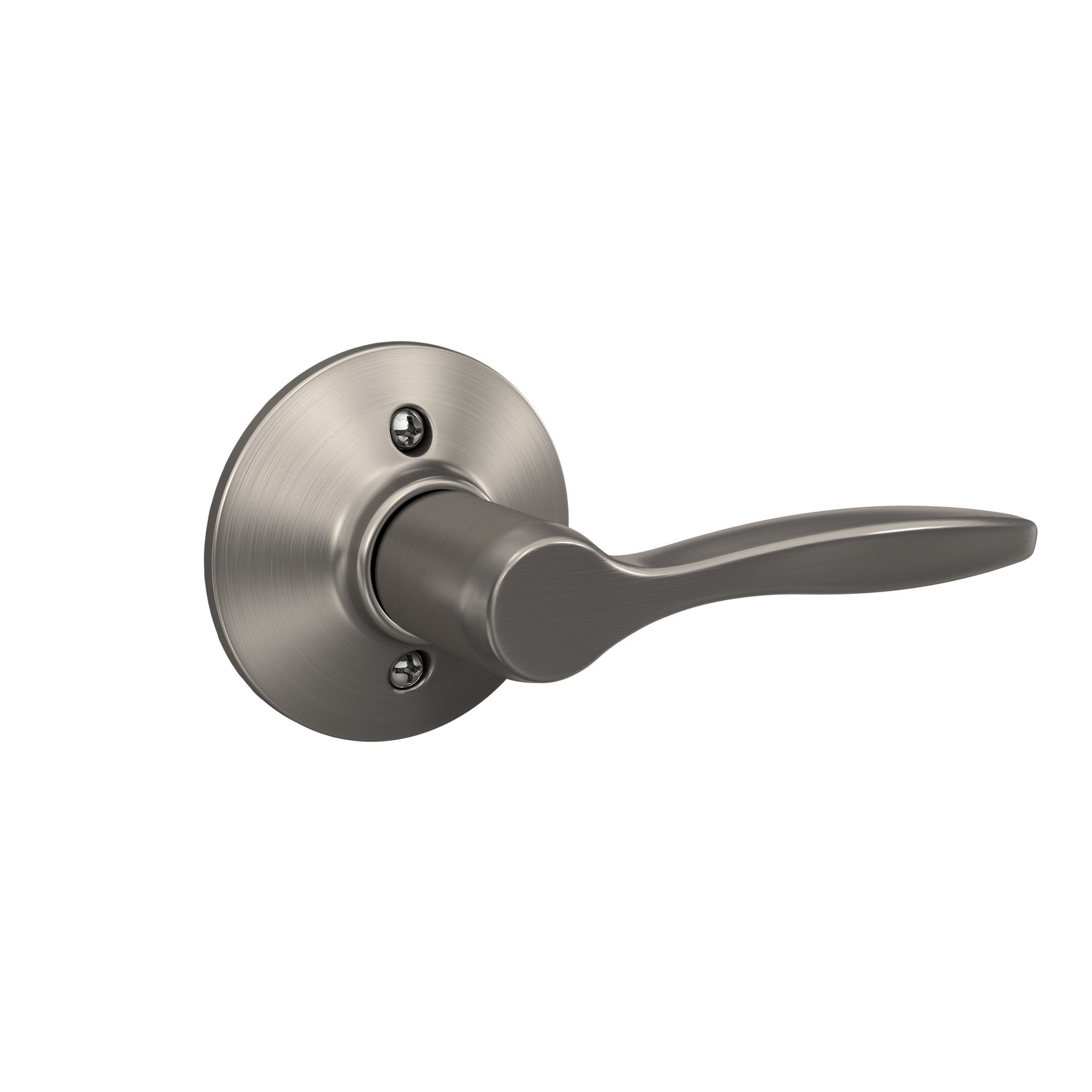 Schlage F170DEL619RH Right Hand Delfayo Satin Nickel Half Dummy Lever