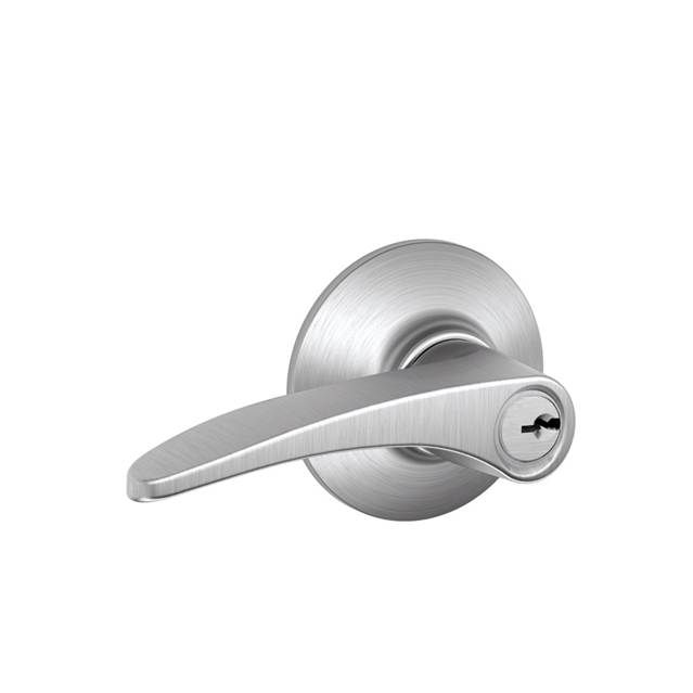 Schlage F51AMNH626 Manhattan Lever Keyed Entry Lock C Keyway, Satin Chrome Finish