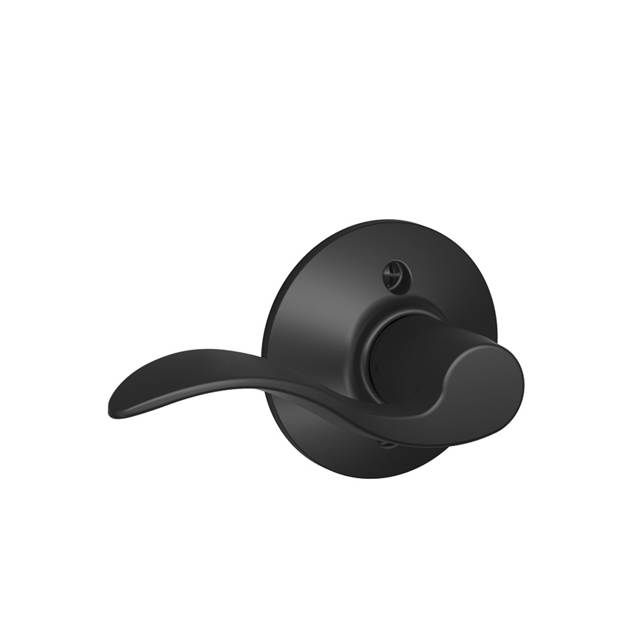 Schlage F59ACC622LH Left Hand Accent Lever Active Trim, 12326 Latch, 10269 Strikes, Matte Black