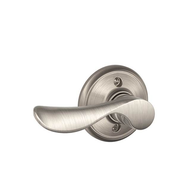 Schlage F59CHP619LH Left Hand Champagne Lever Active Trim, Satin Nickel, 12326 Latch, 10269 Strikes