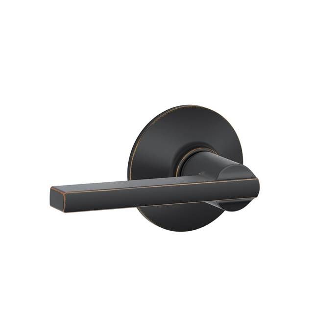 Schlage F59LAT716 Latitude Lever Active Trim with 12326 Latch 10269 Strikes, Aged Bronze