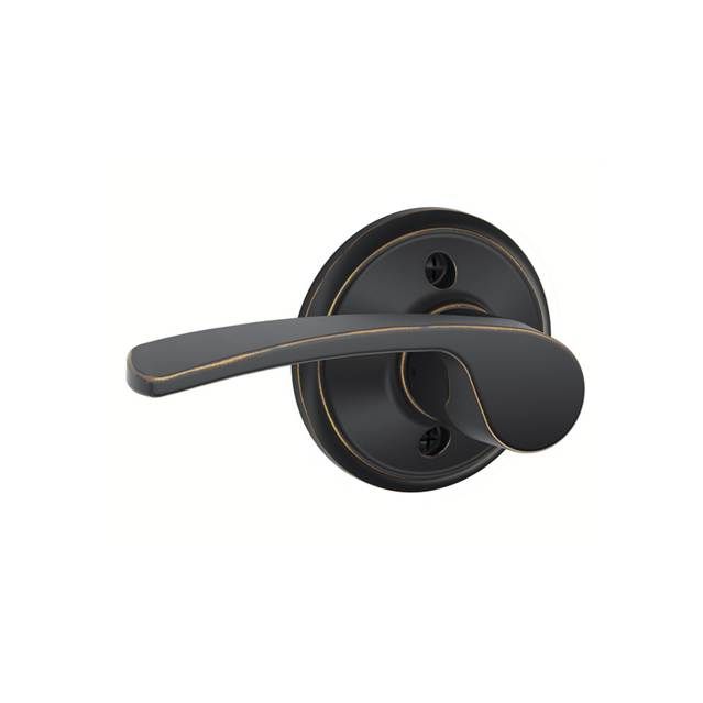 Schlage F59MER716RH Merano Right Hand Active Trim, Aged Bronze, 12326 Latch, 10269 Strikes