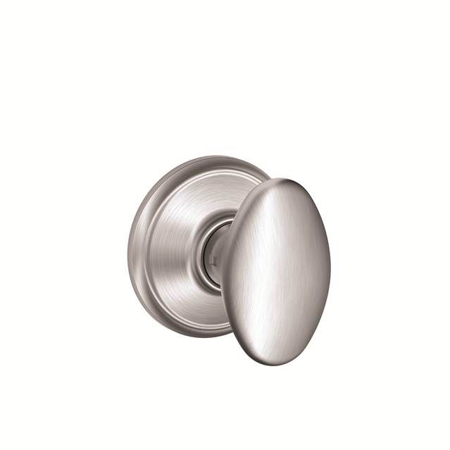 Schlage F59SIE626 Siena Knob Interior Active Trim with 12326 Latch, Satin Chrome Finish