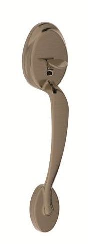 Schlage FE285PLY620ACCLH Left Hand Plymouth Accent Lever Handleset, Antique Nickel Finish