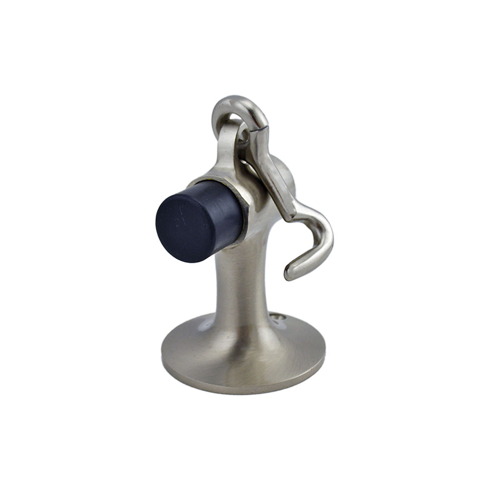 Ives FS44615 Brass Floor Stop Heavy-Duty Holder, Satin Nickel, Masonry Mount
