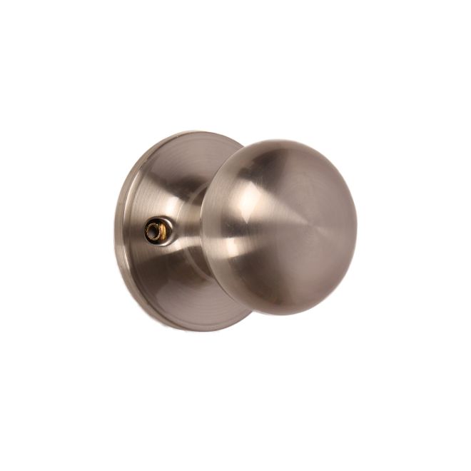 Pamex FTFP40 Pamex Baron Satin Nickel Half Dummy Lockset with Round Rose, Grade 3