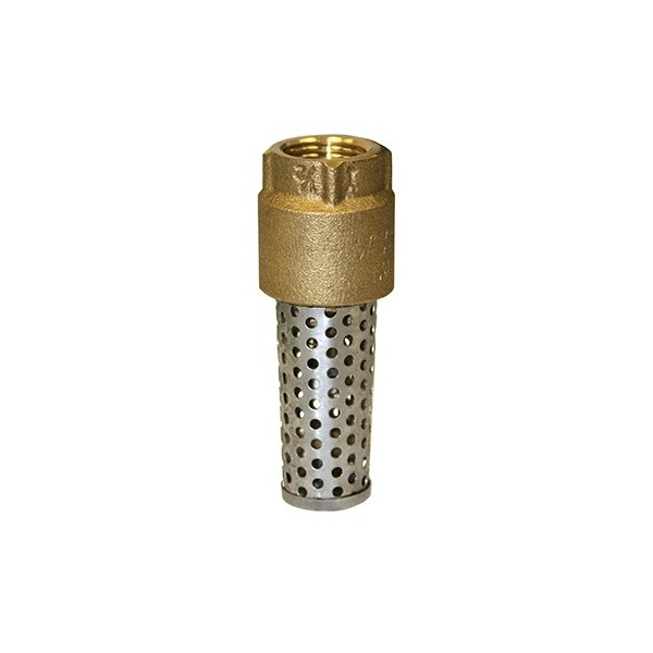 Merrill FVNL50 710 Series Foot Valve for 1/2″ Pipe (No Lead Brass) w/ Stainless Steel Screen