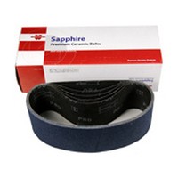 4″ X 24″ Portable Sanding Belts 60 Grit Ceramic on X-Weight Cloth 5/Box WE Preferred
