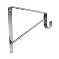 Closet Rod and Shelf Bracket Bracket 12-1/2″x 10-7/8″ Bright Brass Lavi Industries LB-02-8150A
