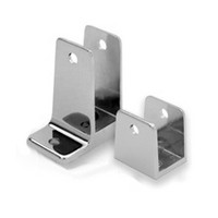 Jacknob 15050, Toilet Partition Zamak Panel Bracket Kit, One Ear, Designed for 1in Thick Panels, Chrome