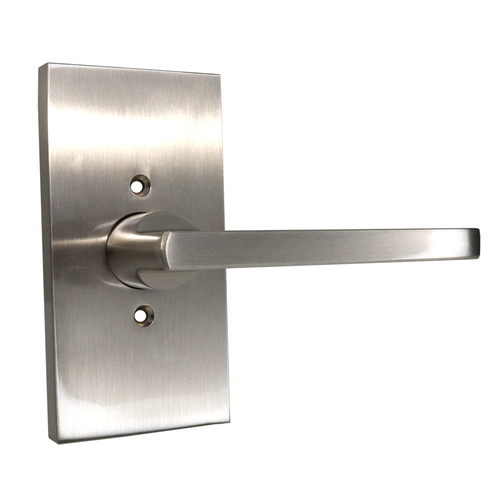 Baldwin HDSQUCFR150 Half Dummy Square Lever with 5″ Rose – Satin Nickel Finish