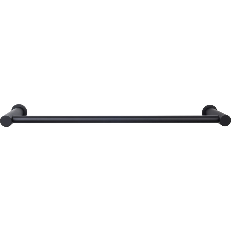 Hopewell Bath Single Towel Bar 18″ Center to Center Flat Black Top Knobs HOP6BLK